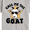 thumbnail image 3 of Instant Message - Call Me The Goat - Toddler And Youth Short Sleeve Graphic T-Shirt, 3 of 6