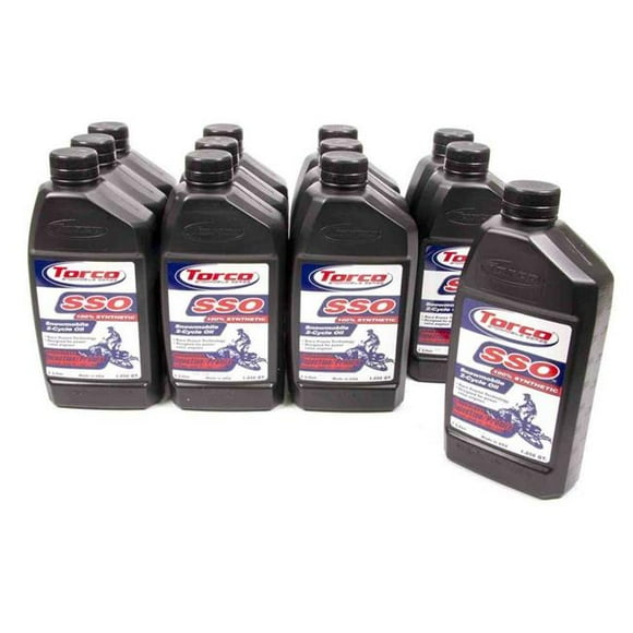 Torco S960066C 1 Litre SSO Snowmobile 2-Cycle Oil Bottle, Case of 12