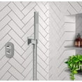 thumbnail image 2 of Aquaiaw Wall Supply Elbow, Solid Brass, Square, Polished Chrome, NPT, 2 of 5