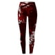 thumbnail image 3 of MKLEKYY Leggings de yoga con estampado rojo informal para mujer, 3 of 3