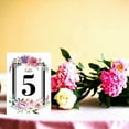 thumbnail image 2 of Flower Frame 51 Pieces Wedding Table Numbers Cardss 1-50 Double Sided with Head Table 4x6 inch Table Numbers for Wedding Reception/Party/Event, 2 of 3