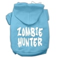 thumbnail image 1 of Zombie Hunter Screen Print Pet Hoodies Baby Blue Size S (10), 1 of 1