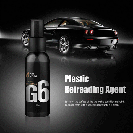 (Rubber Renovation) 50ml Car Paint Care Polish Hydrophobic Coating Interior Leather Glass Plastic Rubber Maintenance Clean Detergent (Best Way To Clean Car Leather)