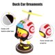 thumbnail image 2 of Pequeño pato amarillo con casco, decoración exterior del coche, multiusos, suave, para salpicadero de coche, para motocicleta, dormitorio, salpicadero de coche, 2 of 5