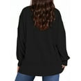 thumbnail image 4 of UVN Sweatshirts for Women Long Sleeve Pullover Fall Crewneck Oversized Tops, 4 of 6