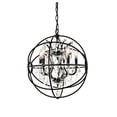 thumbnail image 3 of 1130 Geneva Collection Pendant 20"X23" Royal Cut Crystals (Clear) 5 Light Dark Bronze Finish, 3 of 8