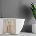thumbnail image 5 of BELIZZI HOME Ultra Soft 3 Pack Cotton Towel Set, Contains a Bath Towel 28x55 inch, a Hand Towel 16x24 inch & a Wash Coth 12x12 inch, Ideal Everyday use, Compact & Lightweight - Tan, 5 of 6