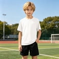 thumbnail image 3 of Boys' Rash Guard Shirts Upf 50+ Short Sleeve Kids Youth Sun Protection Shirts, UPF 50+ Quick Dry Swimwear for Water Surf, 3 of 10