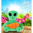 thumbnail image 2 of DolliBu Happy Easter Super Soft Plush Green Alien with Carrot - Cute Stuffed Animals with Carrot Plush Toy, Perfect Easter Gift, Spring Easter Plush Animal – 6 Inches, 2 of 6