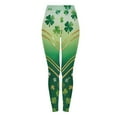 thumbnail image 4 of DPTALR Women's St. Patrick's Day Print Stretch Tight Yoga Leggings,Green,Size S, 4 of 9