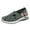 #02-Green, variant on Selleren Orthopedic Shoes, Women's Comfortable Breathable Knitted Sneakers, Woven Cut-Out Orthopedic Soft Arch Support Walking Shoes, Slip-On Sneakers for Women