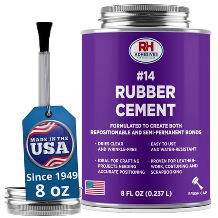 #14 Rubber Cement, 8 oz. can - RH Adhesives