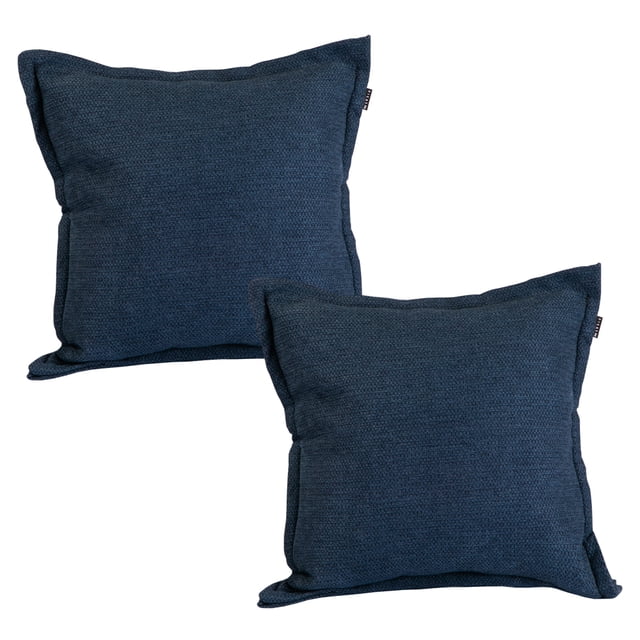 Cojin Decorativo Cuadrado DICASA Set de 2 Rivo azul