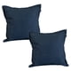 thumbnail image 1 of Cojin Decorativo Cuadrado Set de 2 Rivo Azul, 1 of 4