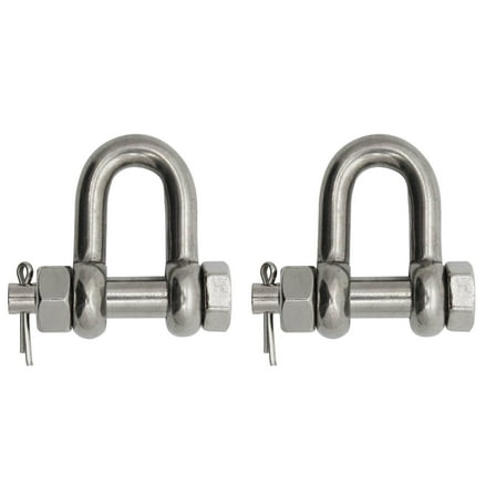 Extreme Max 3006.8342.2 BoatTector Stainless Steel Bolt-Type Chain Shackle - 5/16", 2-Pack