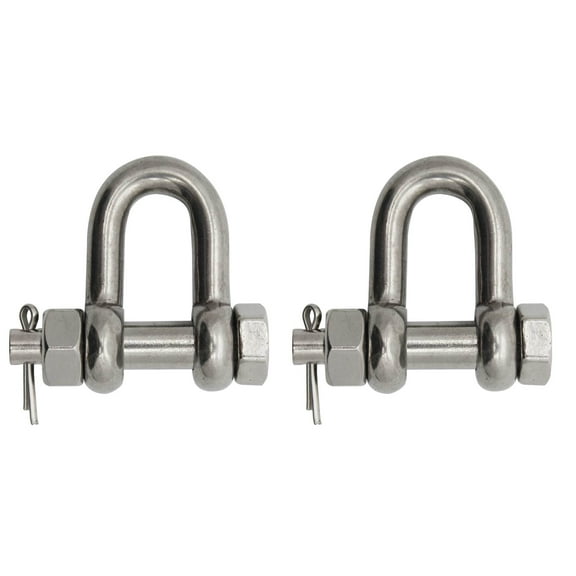 Extreme Max 3006.8357.2 BoatTector Stainless Steel Bolt-Type Chain Shackle - 3/4", 2-Pack