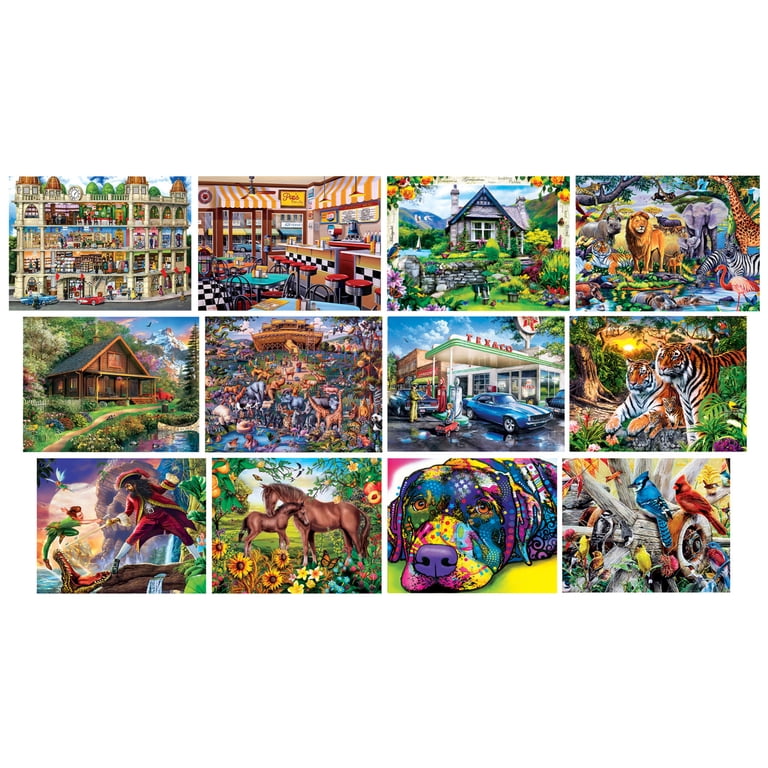 MasterPieces 12pk Artist Gallery Puzzles Landscape & Animal
