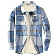 thumbnail image 7 of Qulqfy Button Up Shirt Women Casual Long Sleeve Plaid Fleece Lined Shirts Collared Tunic Winter Shirts Women's Fall Tops, 7 of 7