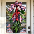 thumbnail image 5 of Artificial Flowers for Outdoors,Hanging Fake Rose Flowers,Decorative Rose Teardrop Swag for Front Door,Wall,Memorial Day Party Decor,19.6 Inch, 5 of 7