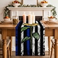 thumbnail image 2 of Table Runner 72 Inches Long for Kitchen Dining, Blue American Flag Dresser Scarf Farmhouse, Dining Table Decorations for Wedding/Parties, Sunflower Vintage USA Flag 14 x 72 In, 2 of 8