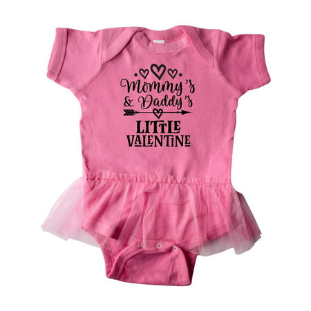 Mommy Daddy Little Valentine Infant Tutu Bodysuit