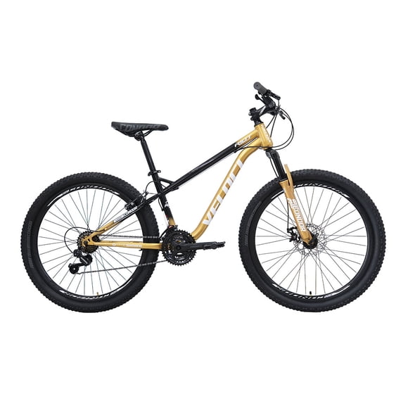 Bicicleta Veloci Riot Rodada 26 Oro De Montaña