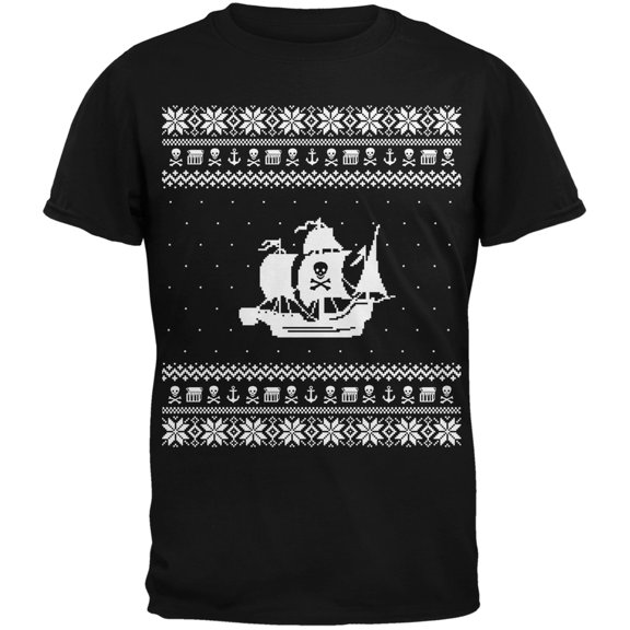 Pirate Ship Black T-Shirt