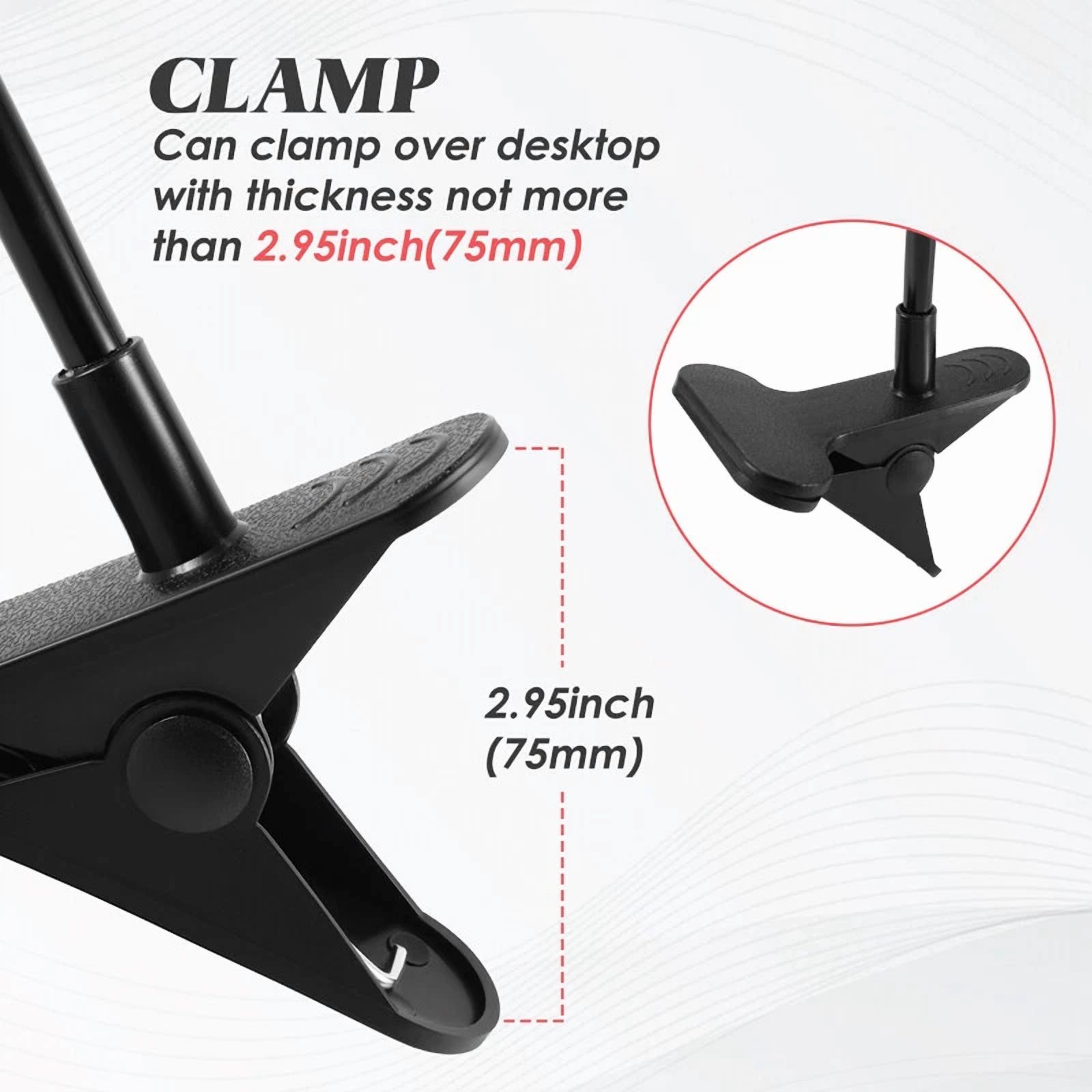 Universal Lazy Mobile Phone Gooseneck Stand Holder Flexible Bed Desk Table Clip