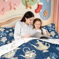 thumbnail image 4 of Manfei Winter Holiday Full Size Comforter Sets,Cartoon Christmas Elf Bedding Comforter Set,Xmas Reversible,3pcs,1 Comforter and 2 Pillowcases, 4 of 7