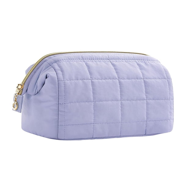 Bolsa de viaje para cosméticos, neceser, organizador de cosméticos, bolsa de regalo, bolsa de almacenamiento de maquillaje Púrpura
