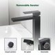 thumbnail image 3 of Extra Tall Black Basin Faucet, Stainless Steel Single Lever Bathroom Mixer Tap For Raised Basin, 3 of 5