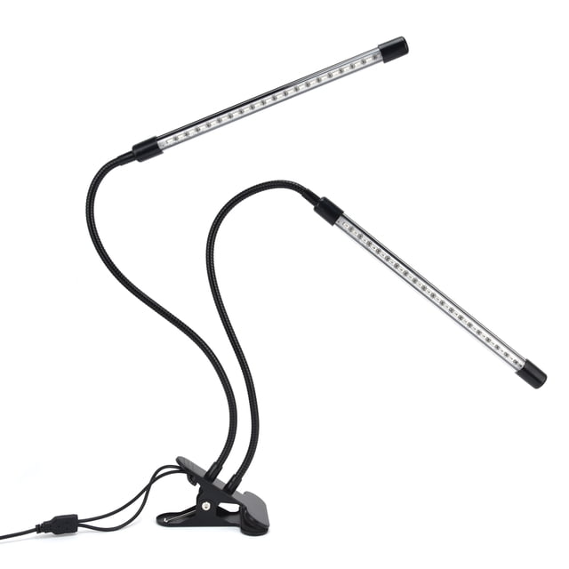 Lámpara De Crecimiento De Plantas, Tubo Doble De Lámpara De Crecimiento Flexible Con Clip Para Invernadero De Horticultura De Interior ANGGREK Otros