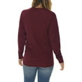 thumbnail image 4 of Big Size Eat Sleep Game Graphic Long Sleeve Crewneck Tee - Burgundy 3XL, 4 of 4