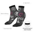 thumbnail image 6 of Pofeuu I Love Coffee Print 30cm Socks, Adult Running Hiking Socks for Youth and Adult, 6 of 7