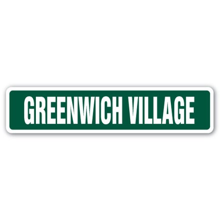 GREENWICH VILLAGE Street Sign west village manhattan new york | Indoor/Outdoor |  24