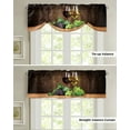 thumbnail image 4 of Red Wine Glass Window Valance Curtain Kitchen Cafe Short Curtains Living Room Tie-Up Valance Curtain, 4 of 6