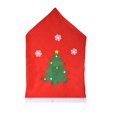 thumbnail image 2 of Christmas Hotel Decorations Christmas Tree Chair Covers Father Christmas Chair Hat Covers, 2 of 6