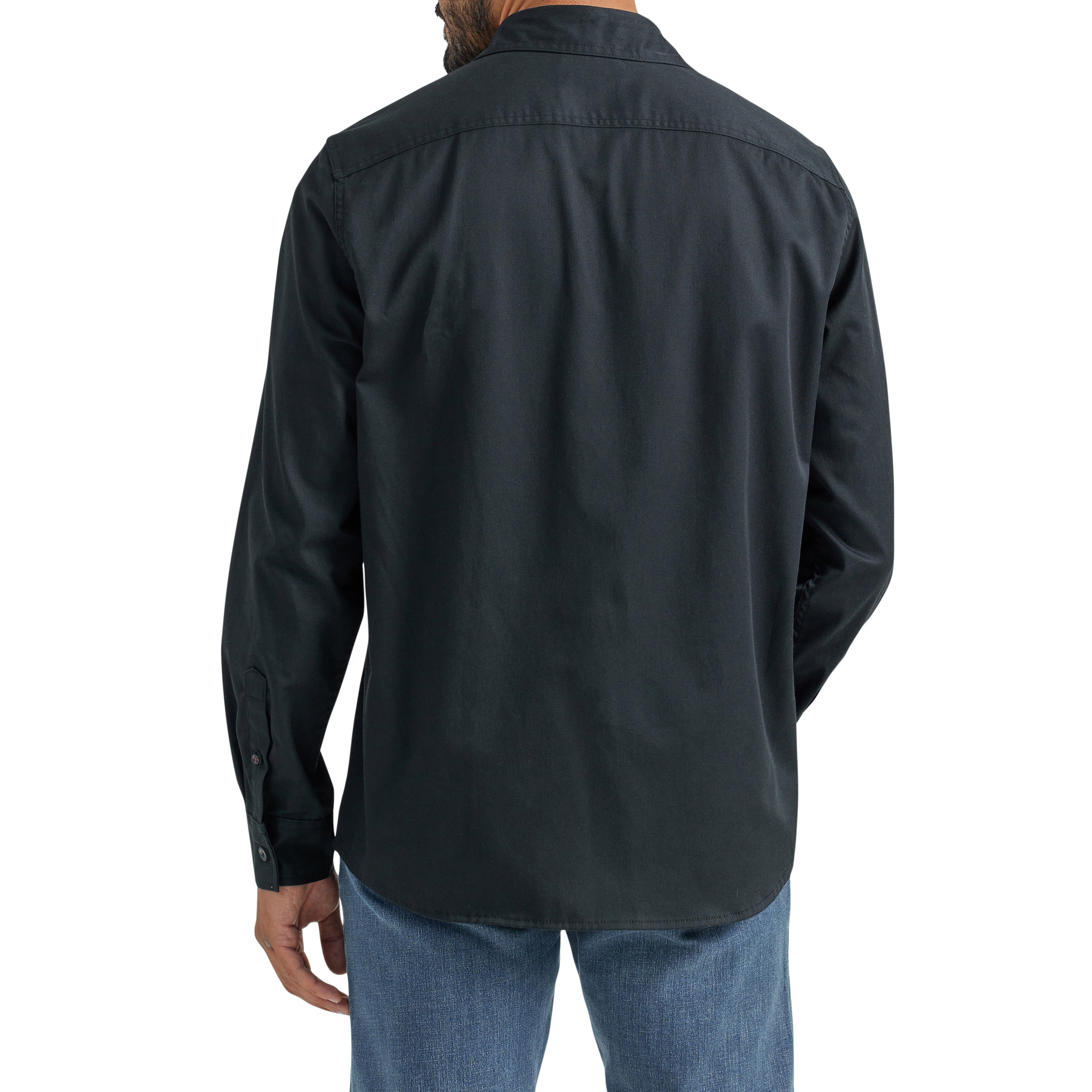 Wrangler® Men's and Big Men's Relaxed Fit Long Sleeve Woven Shirt, Sizes S-5XL
