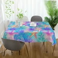 thumbnail image 3 of Yayeee Tablecloths 60" x 60" Rectangle Wrinkle Resistant Party Table Cover, Neon Starfish Pattern, 3 of 8
