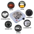 thumbnail image 7 of GXXGREAT Electric Single Burner Cooktop Compact And Portable Adjustable Temperature Hot Plate 1000（W） Stainless, 7 of 7