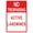 Warning Sign 5, variant on Tin Street Outdoor Warning Sign - Danger, No Trespassing 12 x 8 Inches - Industrial Style, Indoor Outdoor Street, Property, Restricted Area
