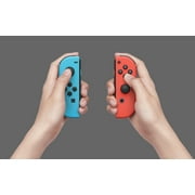 Nintendo Switch Console with Neon Blue & Red Joy-Con.