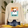 thumbnail image 5 of Hilzaten Womens Long Sleeve Tops Print Hoodless Casual Pullover Loosse Womens Sweatshirts, 5 of 5