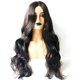 thumbnail image 4 of Pelucas con flequillo para mujer, peluca ondulada suelta de Europa y Estados Unidos, peluca con raya al medio, cabello largo y rizado, cubierta de cabeza de seda de alta temperatura para mujer, tocado, 4 of 5
