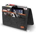 thumbnail image 1 of Bolsa de almacenamiento de fieltro para mesita de noche con bolsillos, organizador colgante de escritorio de sofá de cama conveniente para teléfono, revistas, tableta, controles remotos Xemadio 2034634-2, 1 of 9
