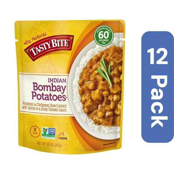 Tasty Bite Bombay Potatoes Entree 10 oz (Pack Of 12)