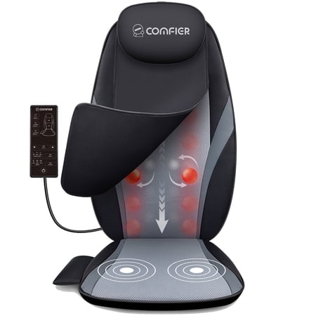 Comfier Back Massager with Heat,Shiatsu Massage Chair Pad,Deep Kneading Massage Seat Cushion for Home,Office