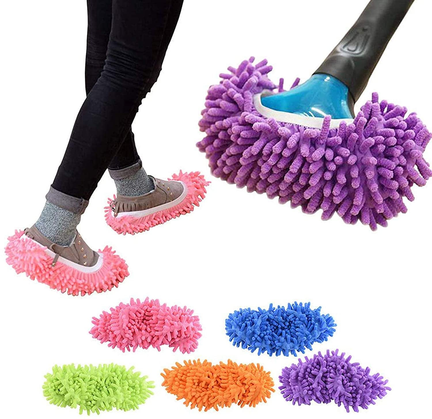 skrive et brev Udholde Calibre 5 pcs Washable Dust Mop Slippers Shoes Cover Soft Washable Reusable  Microfiber Cleaning Mop Slippers Floor Dust Hair Cleaners Multi-Function  Cleaning Shows Cover - Walmart.com