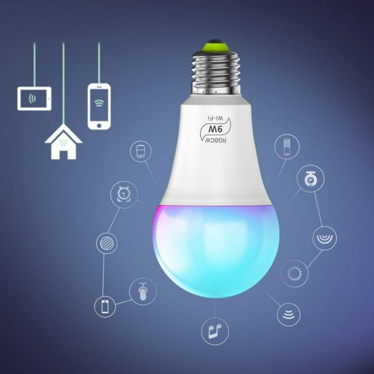 Color-Change LED Light Bulb w/ App & Remote Control