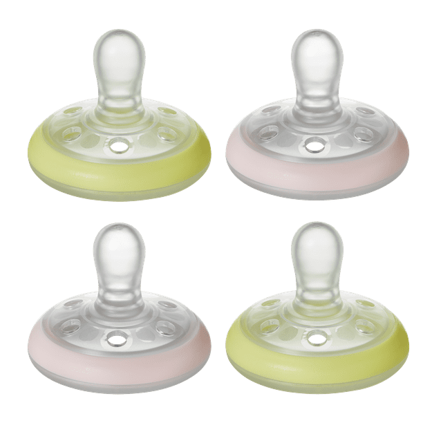 Tommee Tippee BreastLike Night Pacifier, Glow in the Dark Silicone